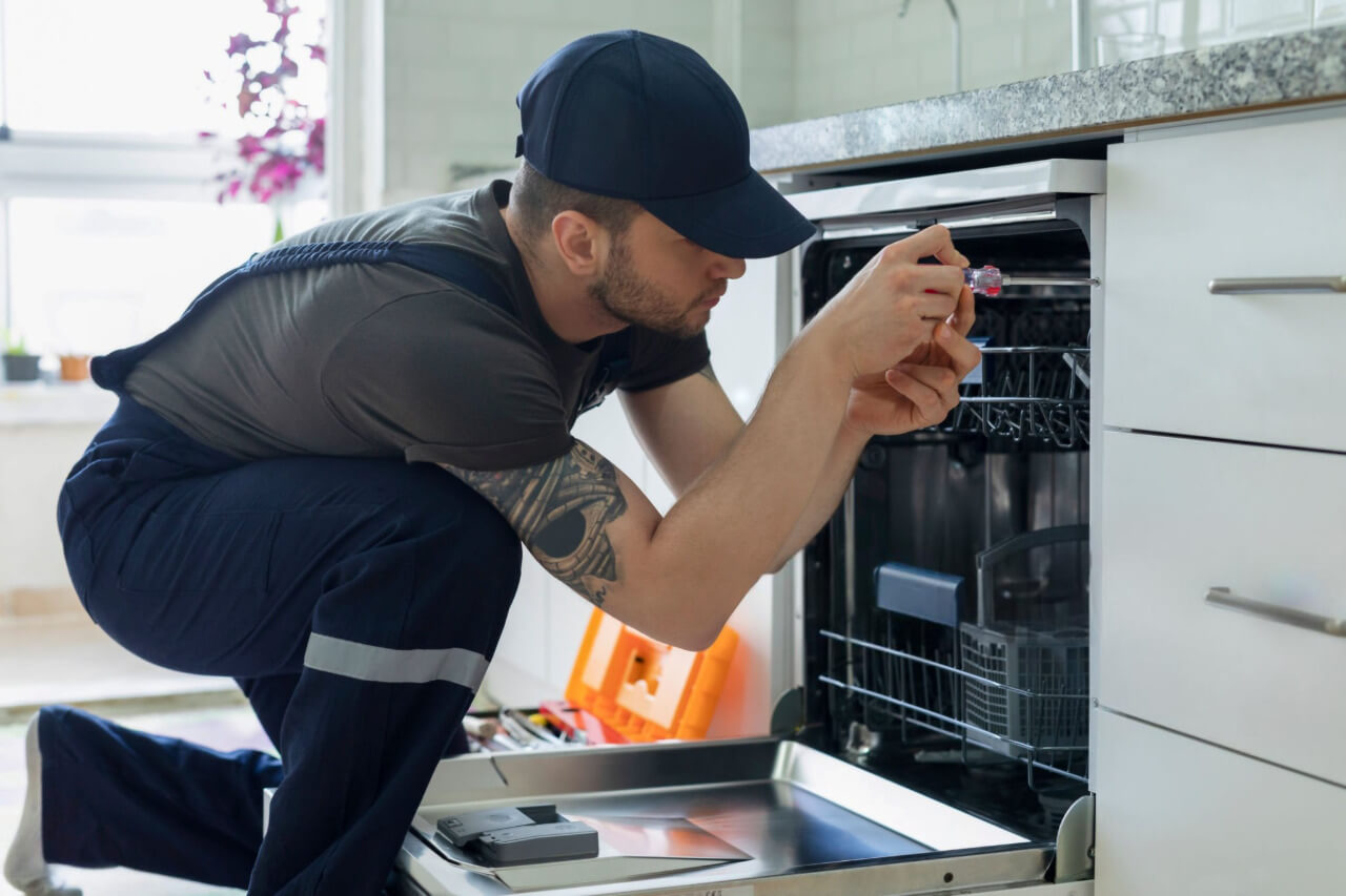 Dryer repair technician diagnosing a tumble dryer in Doncaster — appliance repair Doncaster